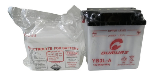 Batería Oumurs Para Moto Honda Nsr R2 (94-98) 12v/3ah