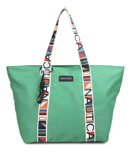 Bolsa Tote Nautica Verde Grande Nylon