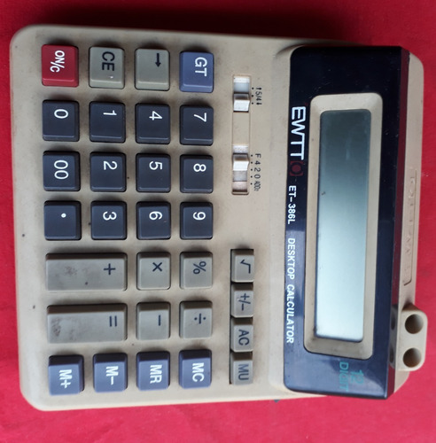 Calculadora Antiga Ewtto - Não Testada - Bh