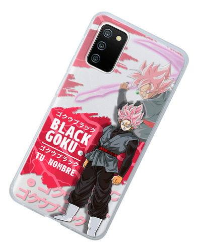 Funda Para Galaxy Dragon Ball Super Goku Black Con Tu Nombre