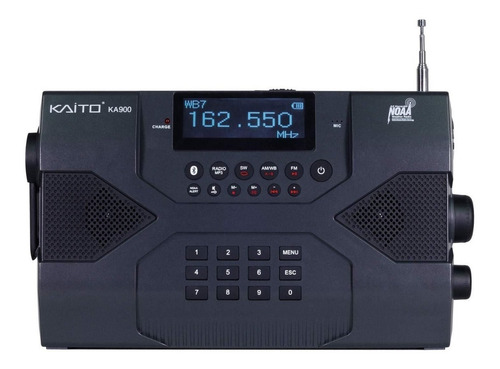 Radio Cargador Celular  Kaito Ka900 Am Fm Sw Blue Mp3 Stereo