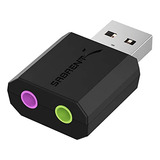 Adaptador De Sonido Usb Externo Para Windows Y Mac - Plug