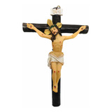 Jesús Crucificado Para Colgar 13cm En Porcelana