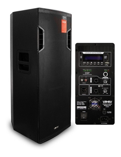 Bafle Doble Bocina 15  Amplificado Vamav Nova-215 800 Watts 