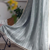 Colorbird Cortinas Para Dormitorio, Cortinas De Lino Gris Az