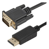 Cabo Displayport Dp Para Vga 50cm Hdmatters - Alta Definição, Conectores Ouro, Suporte 1920x1200, Flexibilidade E Conexão Segura, Ideal Para Jogos & Apresentações