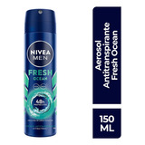 Nivea Men Fresh Ocean Desodorante Sin Alcohol Spray 150ml