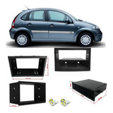 Moldura 1 Din Citroen C3 2000 Até 2013 Cd Radio +brinde Led