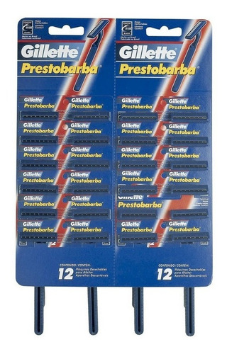 Aparelho Barbear Gillette Prestobarba Regular C/ 24 Unidades