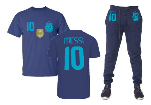 Conjunto Remera + Pantalón Jogging Argentina Afa - Fútbol