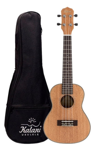 Ukulele Concerto 24 Kayke Mogno Kal 320 Cm Com Bag Kalani Cor Marrom