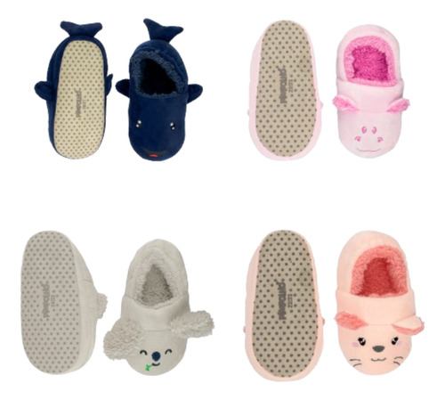 Pantufa Infantil Antiderrapante Pimpolho