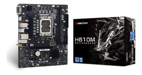 Tarjeta Madre Biostar H610mx-e Intel H610 S-1700 64gb Ddr4