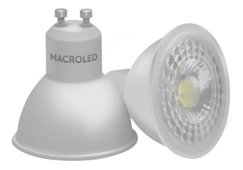 Lampara Dicroica Foco Led 7w Gu10 220v Macroled Cálida