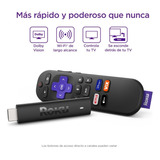 Roku Stick 4k Color Negro Tipo De Control Remoto De Voz