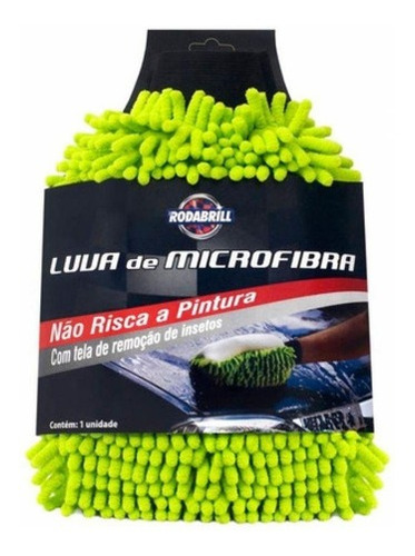 Luva De Micro Fibra Para Lavagem Automotiva - Rodabrill