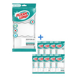 Kit 10 Pacotes Esponja Mágica  Flashlimp Limpa Apenas C/agua