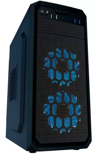 Gabinete Gamer Yeyian Stahl 900 Atx Sin Fuente Led Azul