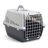 Transportadora Canil Perro Gato Savic Trotter 3 Gris 60cm