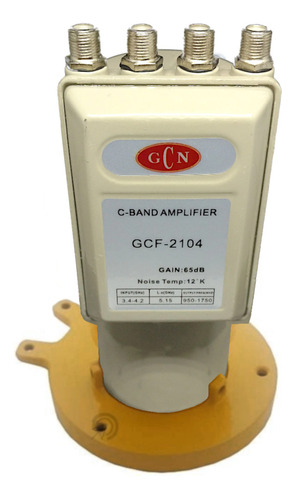 Lnb Lnbf Gcn Quádruplo Para Banda C Estendida, 3.4 A 4.2 Ghz