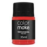 Tinta Líquida Facial Vermelho Neon 35ml - Colormake