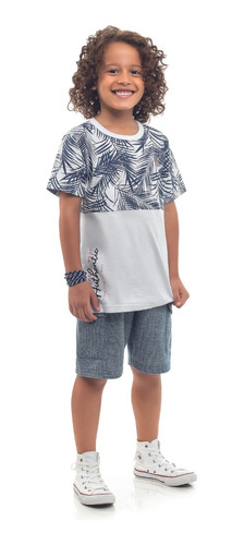 Conjunto Infantil Menino Calor Verão Masculino Ano Novo