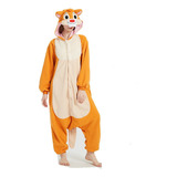 Disfraz De Ardilla Marrón Kigurumi Paja Con Diseño De Animal