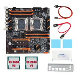 Placa Madre X99 De Doble Cpu, 2 X E5 2630 V3, Cable, Deflect