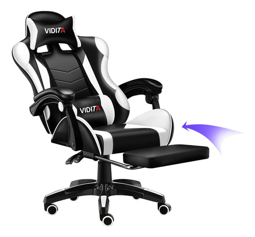 Silla Gamer Profesional Con  Reposapiés,varios Colores