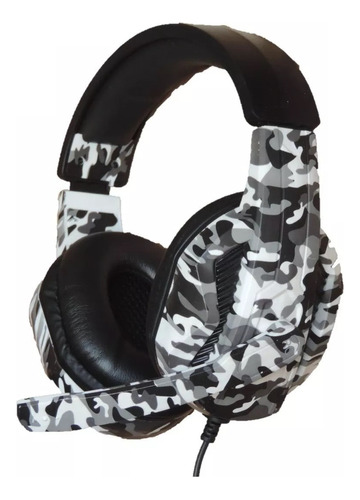 Headset Fone De Ouvido Camuflado Xbox Ps4 Pc Switch Branco