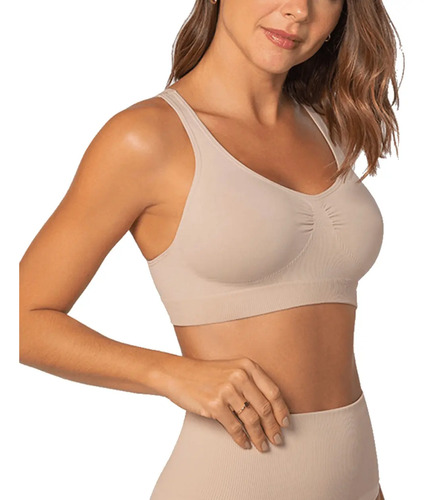 Sutiã Top Lupo 47180 Sustentação Loba Plus Size Control Slim