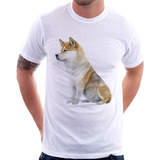 Camiseta Cachorro Shiba Inu Camisa Masculina