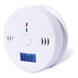 Detector De Monoxido Carbono Humo Alarma Digital Pantalla Color Blanco