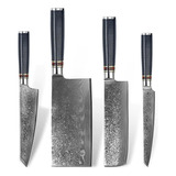 Set Para Chef Profesional Cobalt Series 4 Cuchillos