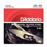 D'addario Ej61 Níquel 5-string Banjo Cuerdas, Medio, 10-23