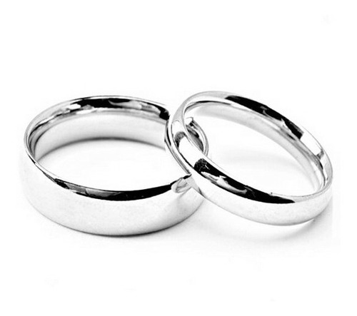 Par Anillos Argollas Boda Alianzas Plata Ley 925 Real Novios