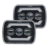 Faros De Automóvil Led 7x6 5x7 Pulgadas 2pcs Con Luz Diurna