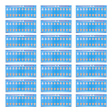 Tabela De Cores De Dentes Colorimétrica, 30 Unidades