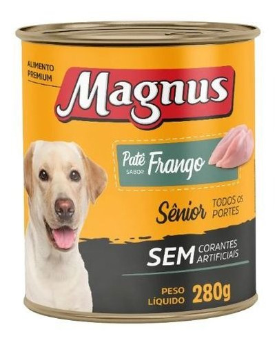 Magnus Senior Pate Frango 280g Lata