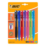 Pluma Bolígrafo Retráctil Bu3 Grip Fashion 1.0 Mm 7 Piezas