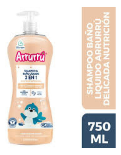 Shampoo & Baño 2 En 1 Arrurru - mL a $36