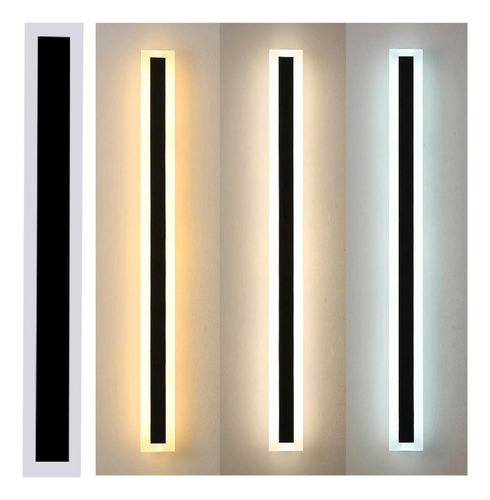 Luz De Pared Arbotante Led Pared Exterior 3 Tonos 1 Metro