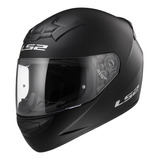 Casco Integral Moto Ls2 352 Rookie Solid Negro Mate Pr