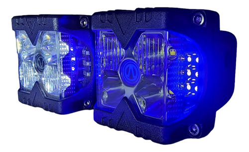 Faros Duallys Led Strobo Azul Luz Principal Blanca Tipo Baja