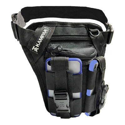 Piernera Tactica Kampak Doble Celular\u002F Radio Hh06 Multiusos Negro | Meses sin interés