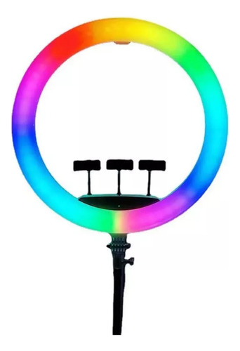 Aro Luz Rgb Soporte Teléfono Iluminacion Divertidad Rondon