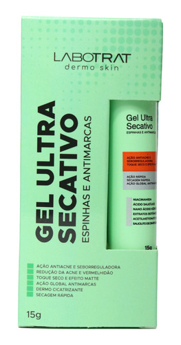 Gel Ultra Secativo Para Espinhas Labotrat Dermo Skin 15g Tipo De Pele Com Acne