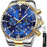 Reloj De Pulsera Olevs Ejecutivo Grande Para Hombre