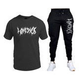 Conjunto Remera Y Pantalon Jogging Lovesick/ Dark/ Unisex