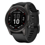 Garmin Fenix 7s Pro Zafiro Solar Silicona Negro 42mm Reloj